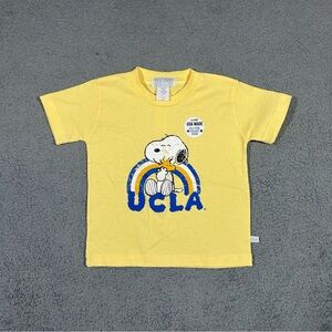 Vintage NWT Third Street UCLA Snoopy Rainbow T-shirt toddler Size 3 Yellow #1673